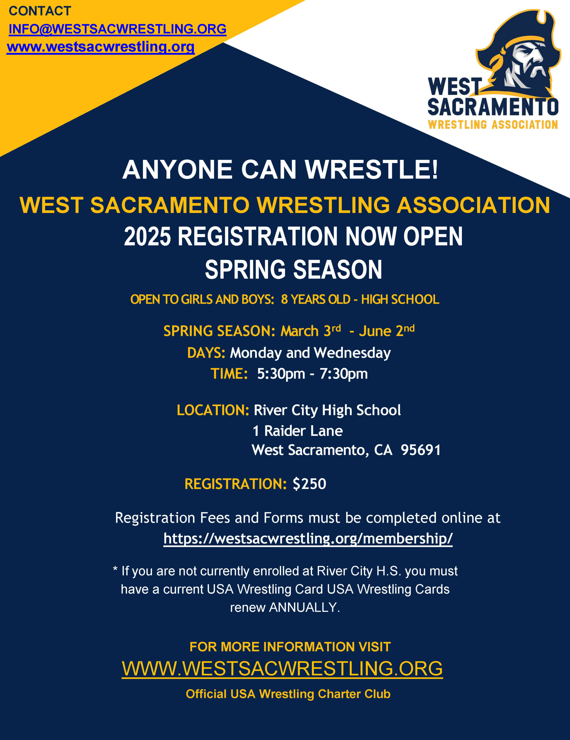 WSWA - 2025 Spring Season Flyer